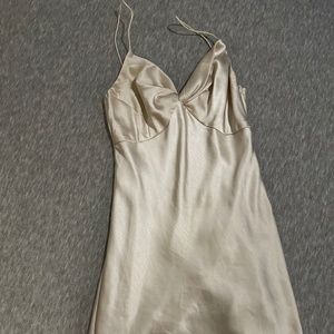 MARILYN MINI DRESS CHAMPAGNE Size 6